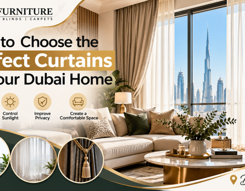 Elegant curtains for a modern Dubai home